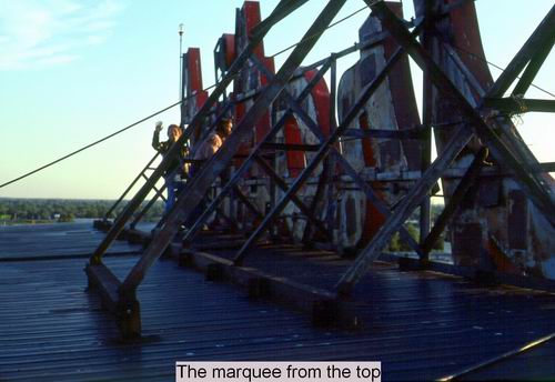 Gratiot Drive-In Theatre - Marquee From Top Courtesy Alan Finch (newer photo)